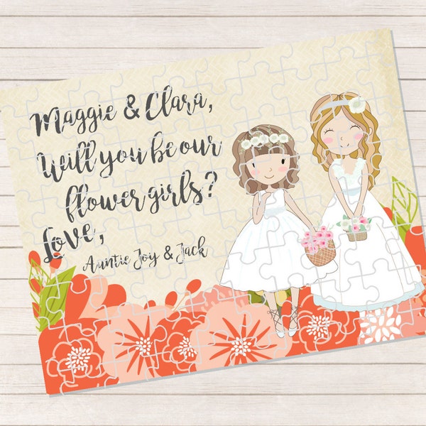 Flower Girl Puzzles Etsy