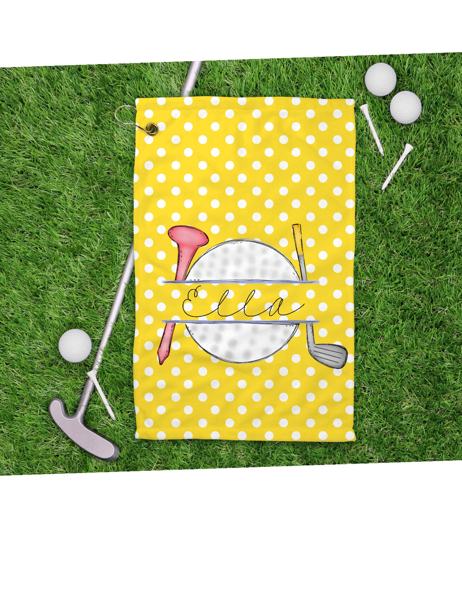 Golf Cart Towel Personalized Golf Towel Golfer Gift Etsy