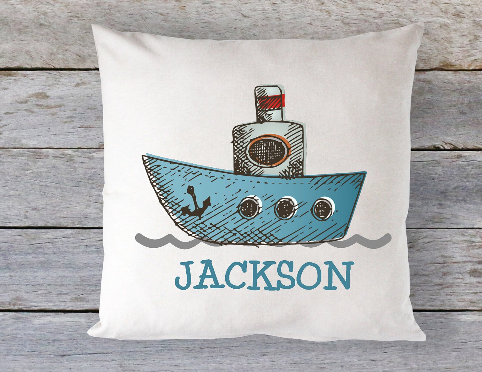 Boat Pillow Personalized Baby Gift Personalized Baby Pillow Etsy