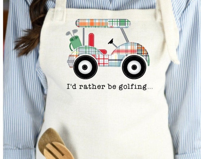 Golf Apron Golf Gift Personalized Golf Gift Mothers Day Gift Etsy