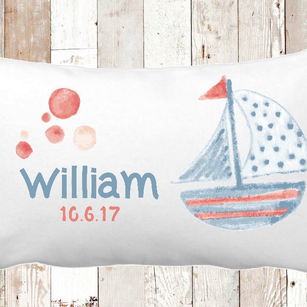 Sailboat Pillow Etsy