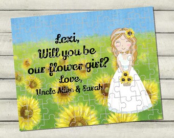 Personalized Puzzle Flower Girl Gift Flower Girl Personalized Flower Girl Gift Flower Girl Puzzle Girls Personalized Puzzle Girls Gift