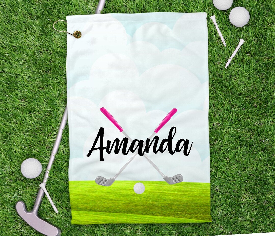 Golf Cart Towel Personalized Golf Towel Golfer Gift Personalized