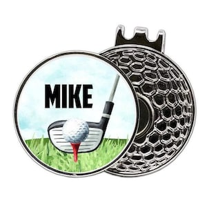 Men&#39;s Golf Ball Marker, Personalized Golf Gift, Ladies Golf Ball Marker, Father&#39;s Day Golf Gift, Magnetic Golf Ball Marker, Golf Divot Tool
