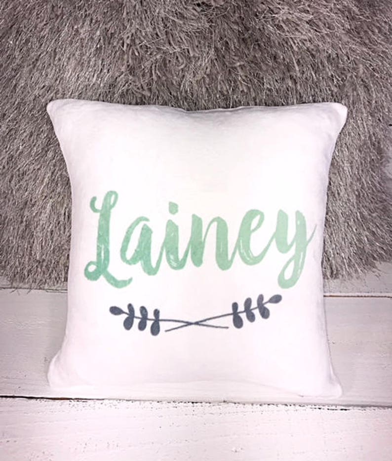 Personalized Girls Pillow Girls Pillow Name Pillowbaby Pillow Etsy