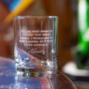 Abraham Lincoln beroemde citaat DOF/Whisky glas