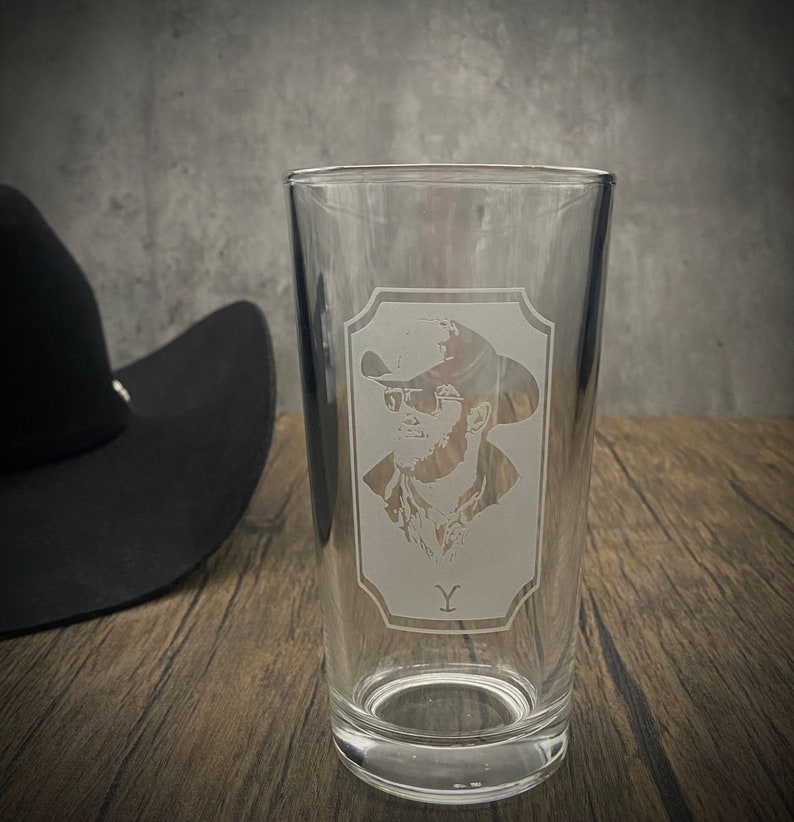 Rip Wheeler Yellowstone Drinking Glass Yellowstone Dutton Etsy