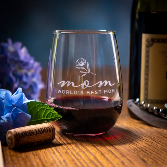 Copa De Vino Del Día De La Madre, Regalo Del Día De La Madre, Copa De Vino Personalizada Del Día De La Madre, Regalos Para Mamá, Regalos Para Ella, Se Venden Por