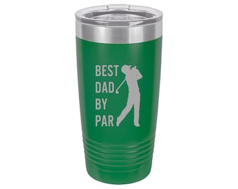 Engraved Golf Dad Tumbler | Father's Day Gift, Stainless Steel