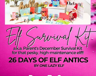 Elf Kit full of Pranks, Antics & Mischief | 60-Second Set Up |All Inclusive Christmas Activities, Accessories easy simple Prop Kit | All NEW