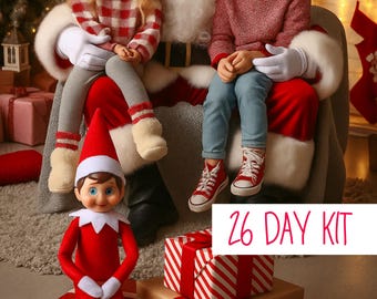 Deluxe Elf SetUp Kit 2025 | 26 (2Bonus!) Days SHIPS TODAY | Props | Accessories | Mischief & Funny | Activities Antics Christmas Activities