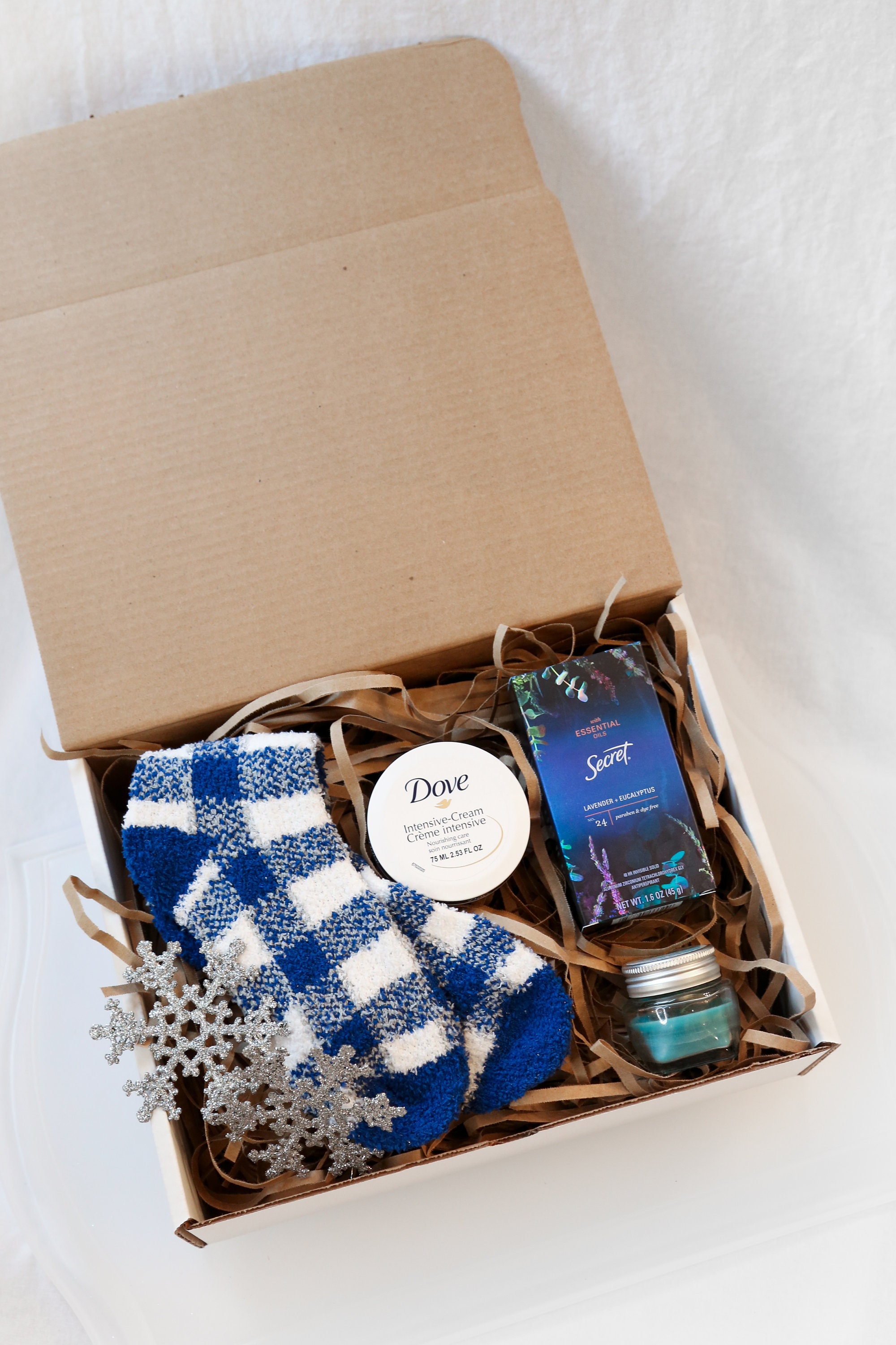 Winter Gift Box Set with Socks Hand Cream Candle Secret and Etsy