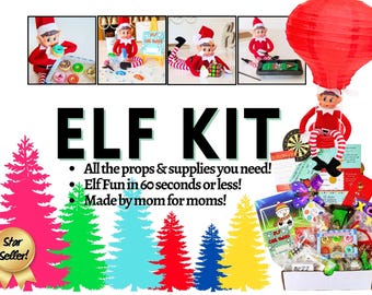 Elf Kit 26 Days (2Bonus!) Of Christmas | Elf Props | Elf Accessories | Mischief | Activities | Elf Antics | Christmas Activities Kit | Easy