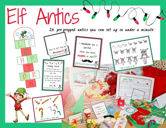 2021 READY to SHIP 26 Days of Elf Antics & Mischief All