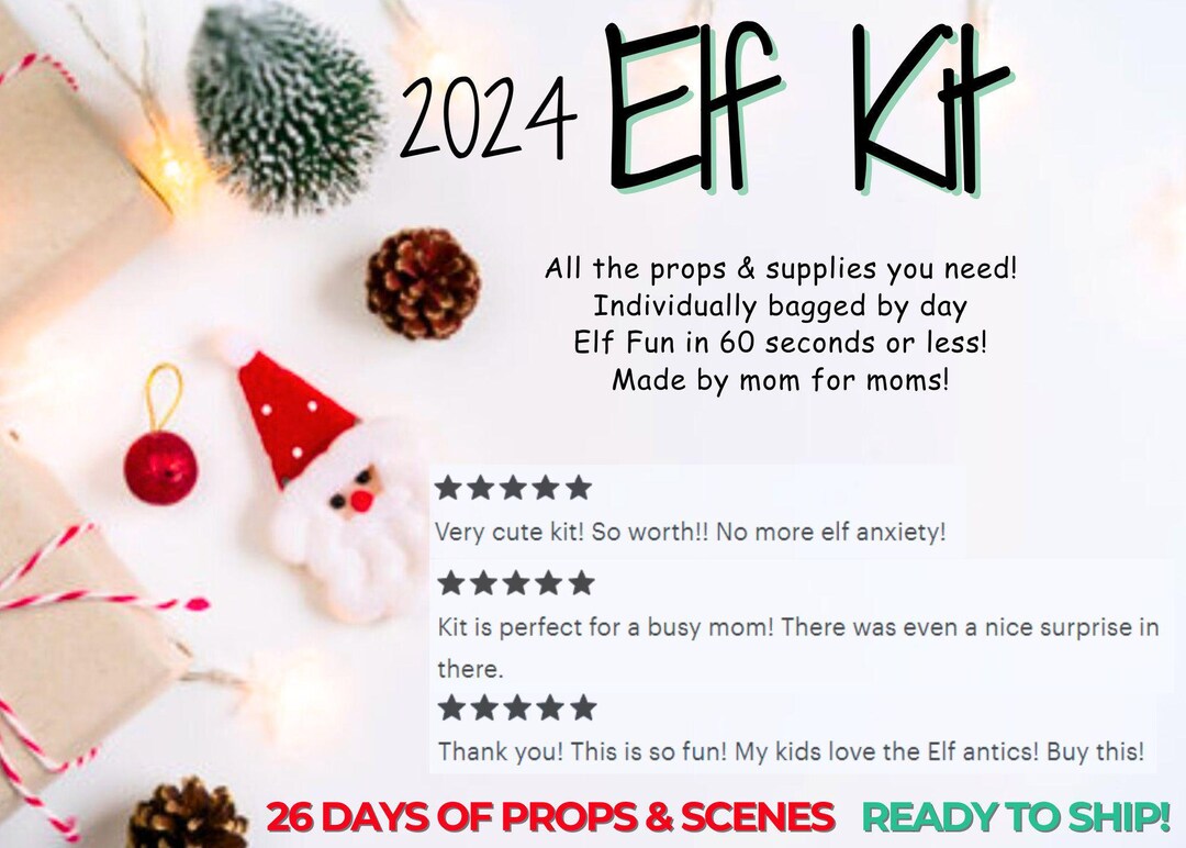 SHIPS TODAY! Elf Kit 2023 NEW | 26 (2bonus!) Days of Fun| Props ...