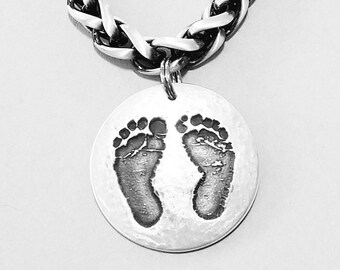 Baby Feet Bracelet - Silver