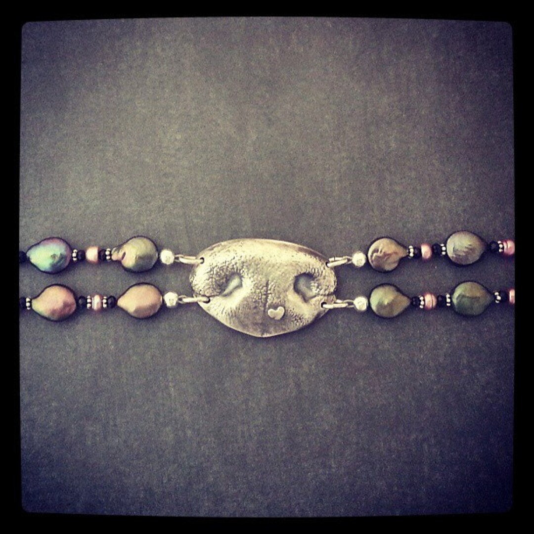 Nose Print Bracelet, Custom Dog Nose Bracelet, Custom Nose Print