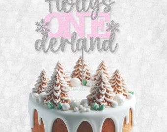 Winter Onederland Highchair Banner Kit | Snowflake First Birthday Decor For Baby Girls - View #6