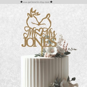 Buck et Doe Wedding Cake Topper - Deer Wedding Cake Topper, Mariage d’hiver, Mariage de cerfs, Mariage de Noël, Cerf et Doe Wedding Topper