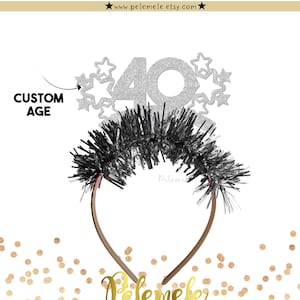Custom Star Birthday Headband - Custom Birthday Headband, Party Crown, Birthday Crown, Birthday Party, Happy Birthday Tiara with Fringe