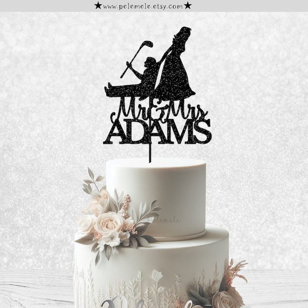 Golf Wedding Cake Topper - Etsy