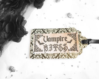 Spooky Vampire Bites Tags - Gothic Hen Do Tags, Hen Party Favour Tags, Bachelorette Tags, Gothic Wedding Tags, Drink Tags, Halloween Tags