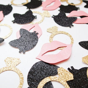 Confettis de fiançailles de chat - Dernier miaou avant le vœu, Confettis de chat scintillants, Confettis de poule à faire, Shower nuptiale de chat, EVJF avec chat, Fiançailles de chat
