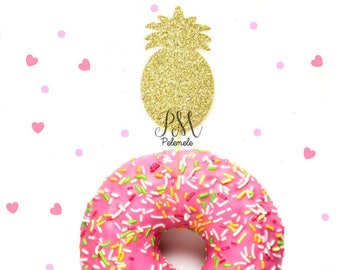 PRINTABLE Pineapple Tops Cupcake Toppers. Cupcake Toppers for