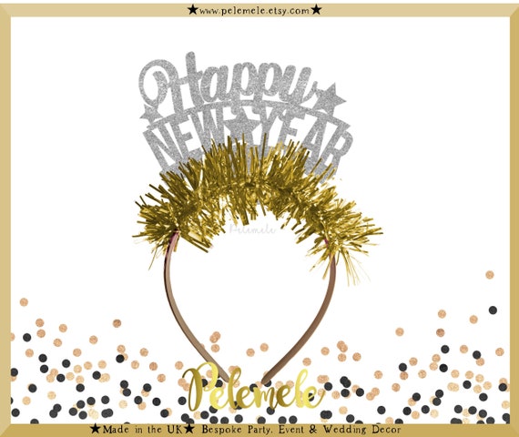 Glitter Happy New Year Headband 2023 Headband New Year - Etsy UK
