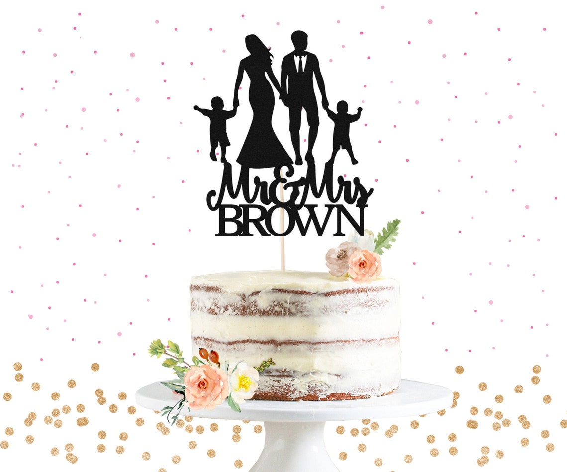 Family Wedding Cake Topper Custom Family Wedding Cake | Etsy UK