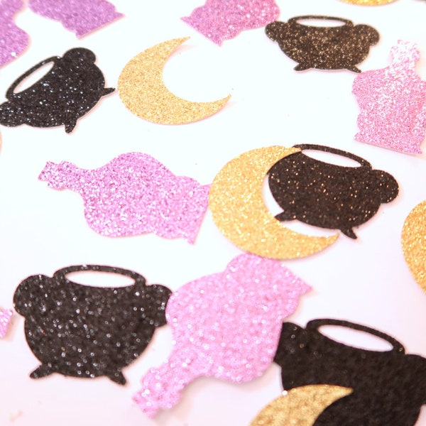 Witch Baby Shower Confetti - Witch Confetti, Little Witch Confetti, Halloween Tableware, Halloween Table Scatter, Halloween Party Decoration