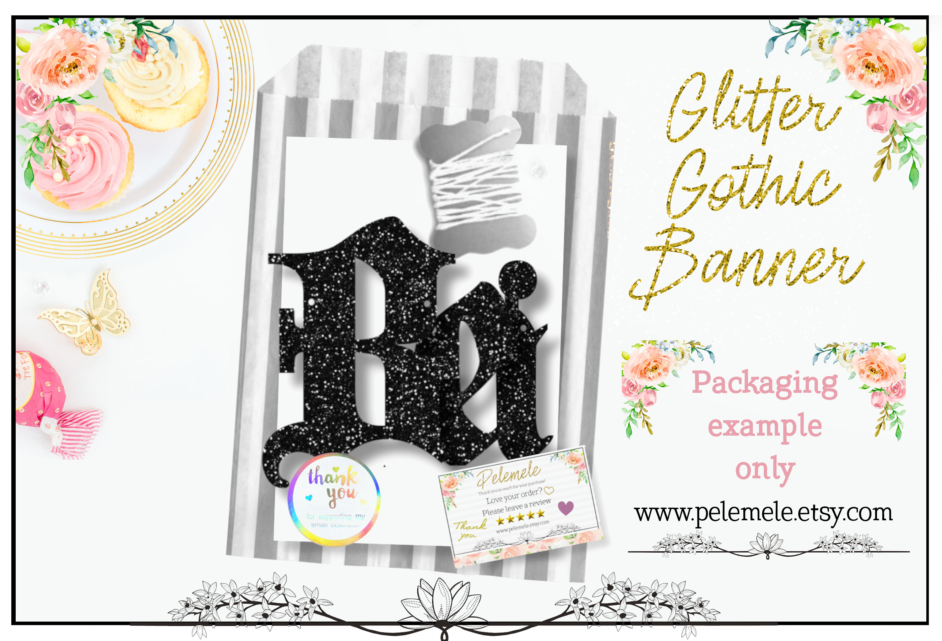 Gothic Letter „Whats My Age Again“ Geburtstagsbanner – Old English Schrift, Für 20., 30., 40. Geburtstag