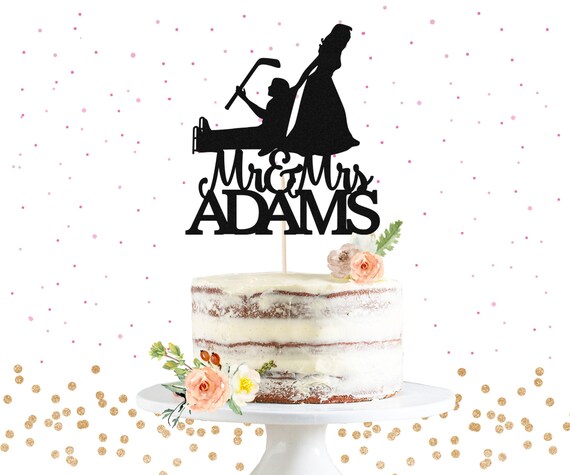 Personalized Hockey Mr Mrs Cake Topper Hockey Themed Etsy