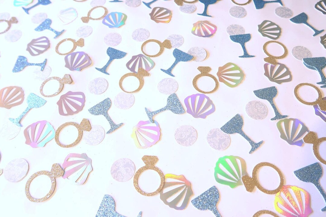 Glitter Last Toast on the Coast Confetti - Hen Party Table Scatter ...