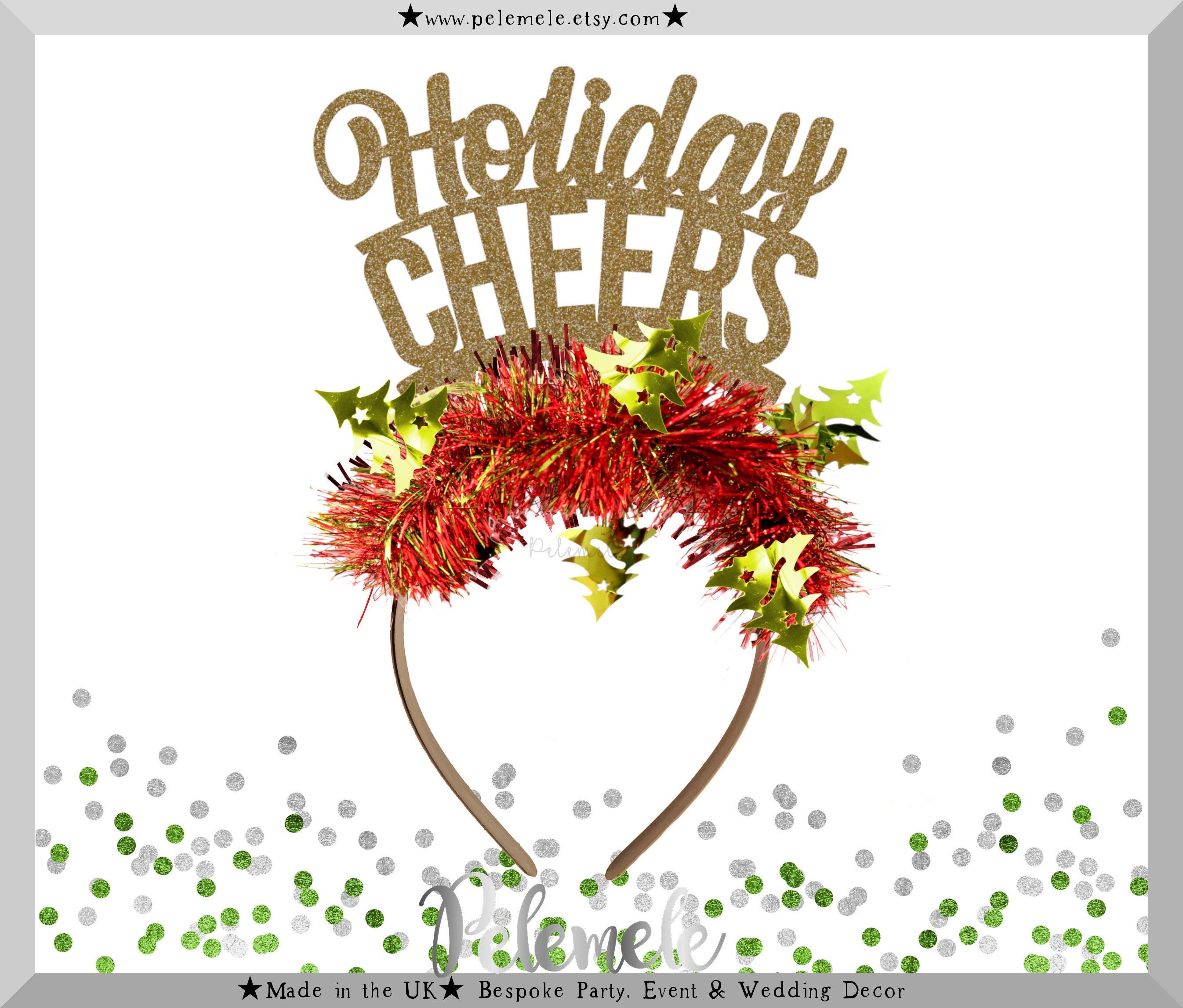 Holiday Cheers Christmas Headband - Holiday Headband  display picture 3