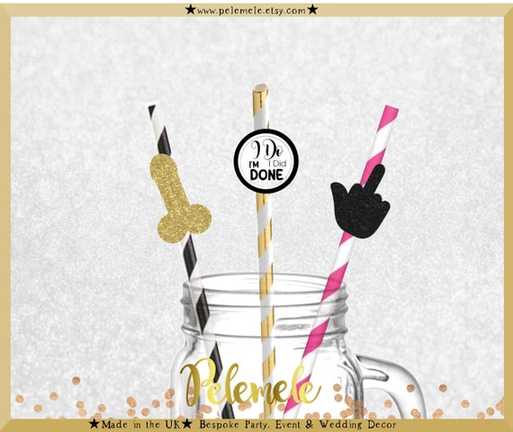 Glitter Divorce Party Straws - Glitter Divorce Straws, I Do I Did I'm Done, Divorce Party, Separation Party, Finally Done, Breakup Party
