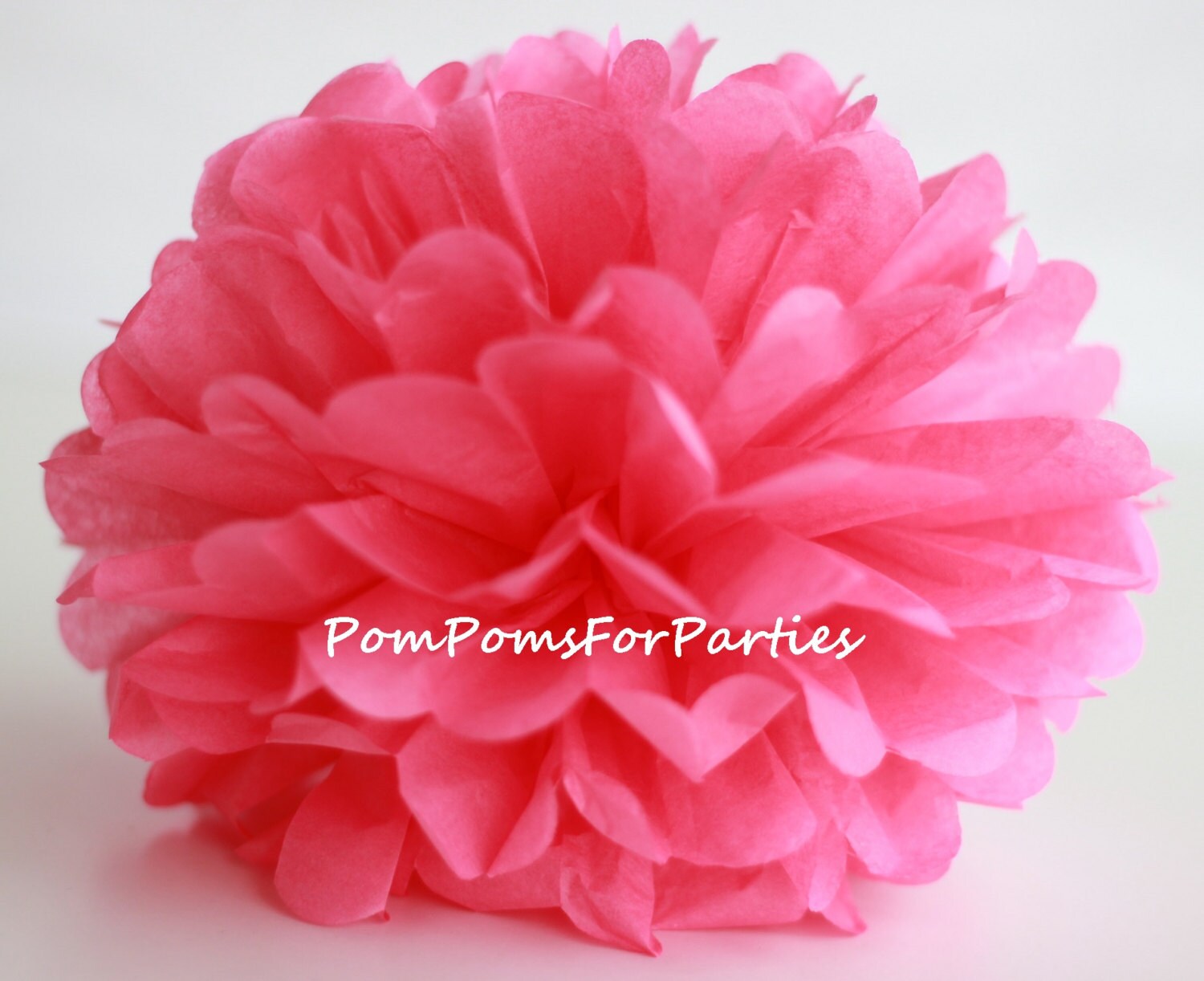 1 High Quality PALE PINK Tissue Pom Pom Choose Any of 60 Etsy