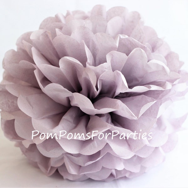 1 High Quality LARGE Size Tissue Pom Pom - Ash lilac - Unique DIY decorations - wedding - party - room decor - bridal - nursery centerpieces