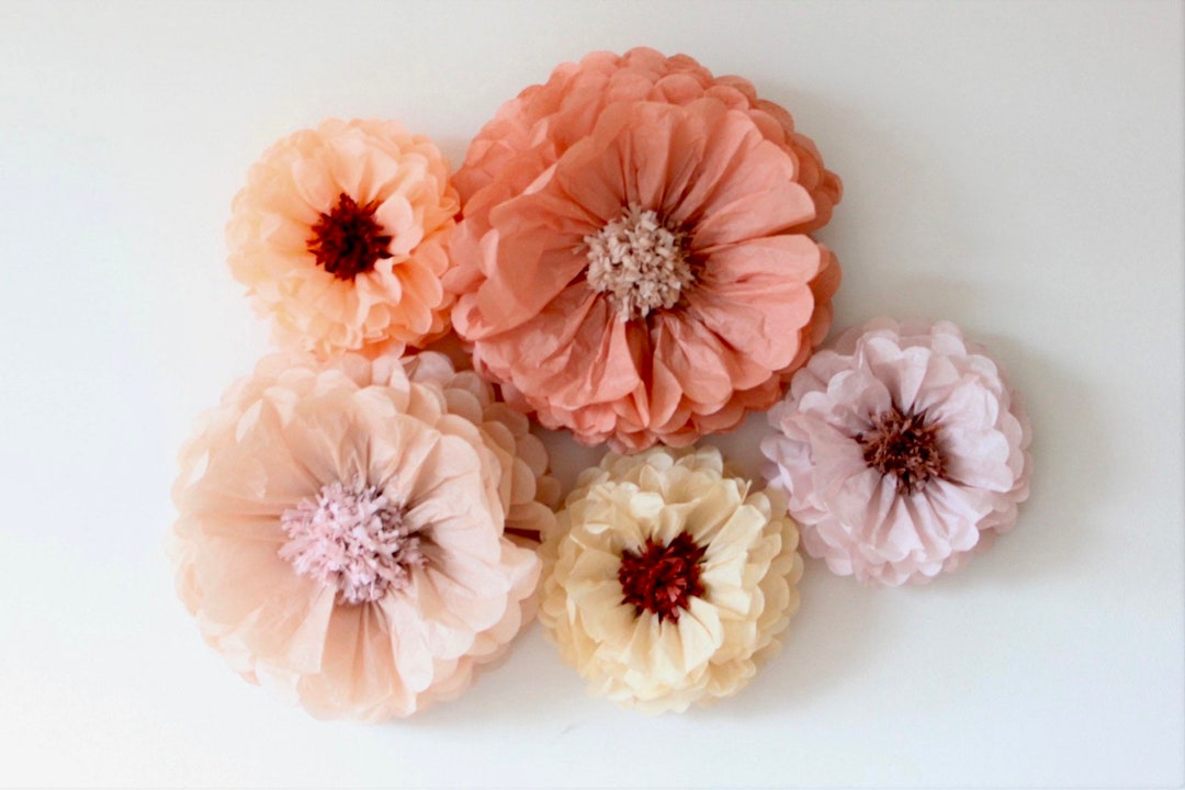 Oversized and Large Size Paper Flowers 3 Pieces. Amazing Flower