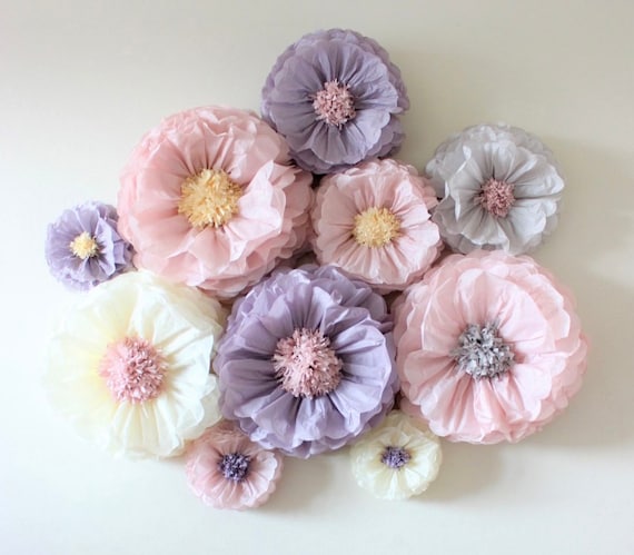 Large Tissue Paper Flower Craft