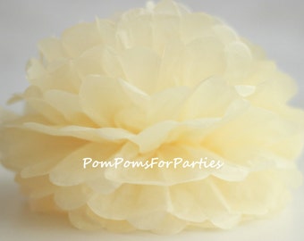 1 High Quality CREME Tissue Pom Pom - Choose any of 60 colours - Hanging  Paper flower - Tissue paper balls - Tissue paper pom poms