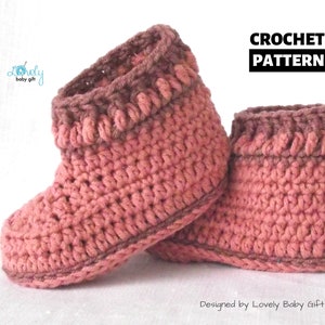 Baby Booties Crochet Pattern - Instant Download Shoes