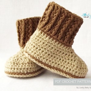crochet baby boots pattern
