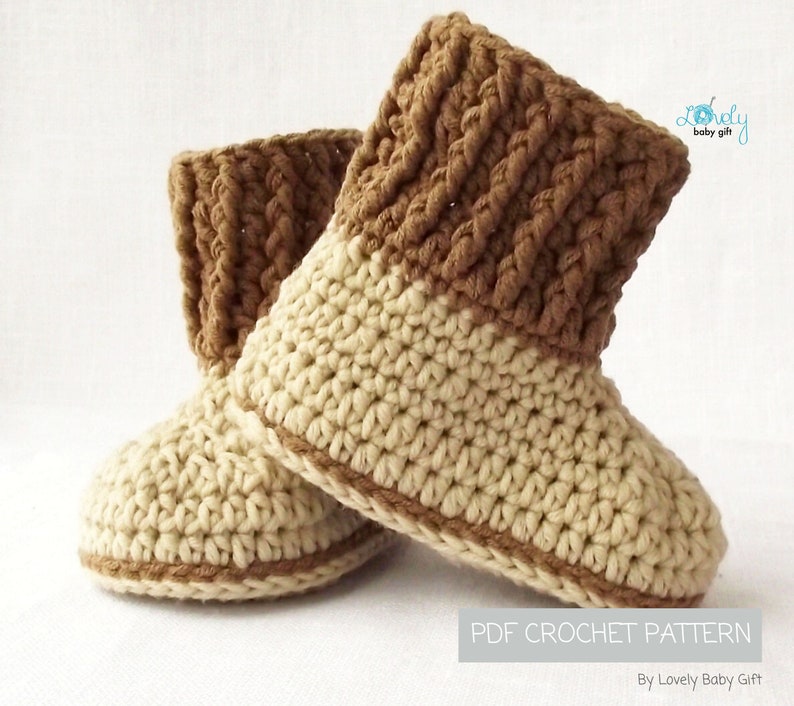 crochet baby boots pattern