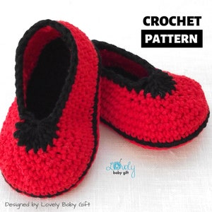 Baby Booties Crochet Pattern, newborn slippers, crochet shoe pattern, CP-201