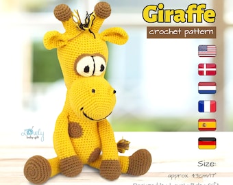 Amigurumi Pattern: Giraffe Crochet Toy Tutorial - DIY Idea for Stuffed Animal