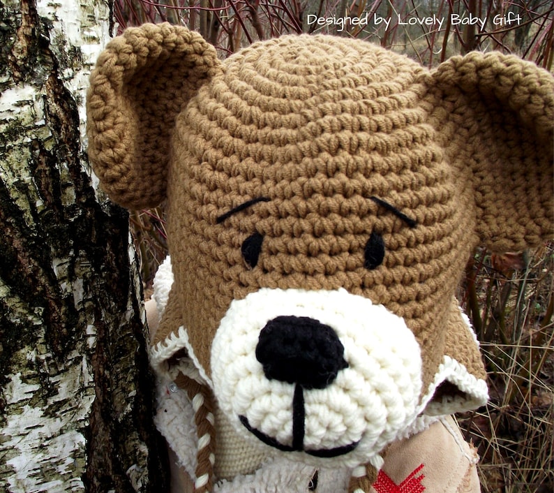 animal hat easy crochet pattern for kids