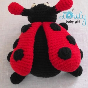 Crochet Ladybird pattern amigurumi insect stuffed animal pattern, ladybug pdf tutorial, CP-115 image 6