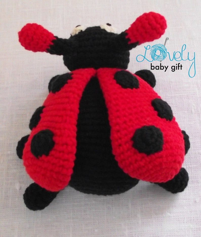 Crochet Ladybird pattern amigurumi insect stuffed animal pattern, ladybug pdf tutorial, CP-115 image 6