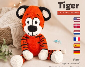 Tiger Crochet Pattern PDF – Cute Amigurumi Toy Tutorial
